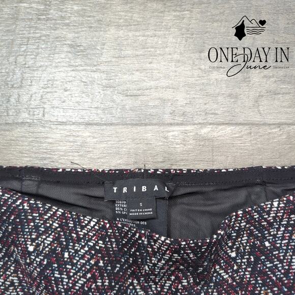 Tribal Pull On Ankle Pants Size S - Picture 2 of 6